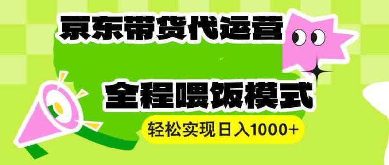 （13957期）【京东带货代运营】操作简单、收益稳定、有手就行！轻松实现日入1000+-阿光创业网