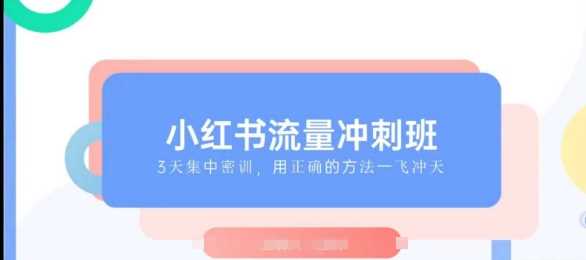 小红书流量冲刺班2025，最懂小红书的女人，快速教你2025年入局小红书-阿光创业网